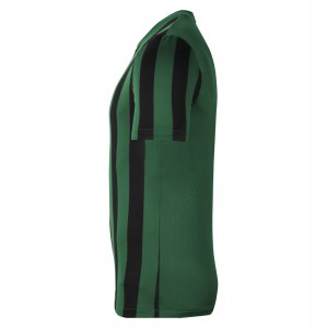Nike Dri-FIT Striped Division 4 Short Sleeve Jersey Pine Green-Black-White