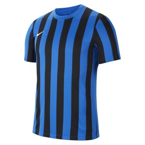 Nike Dri-FIT Striped Division 4 Short Sleeve Jersey Royal Blue-Black-White