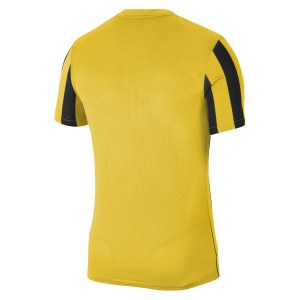 Nike Dri-FIT Striped Division 4 Short Sleeve Jersey Tour Yellow-Black-White