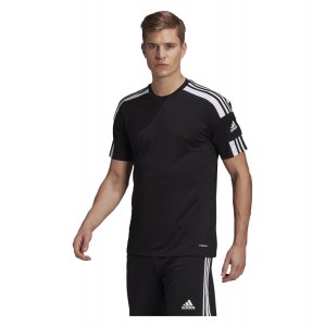 Adidas Squadra 21 Short Sleeve Shirt Black-White