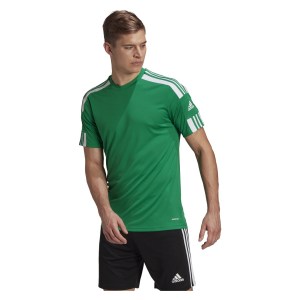 Adidas Squadra 21 Short Sleeve Shirt Team Green-White