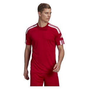 Adidas Squadra 21 Short Sleeve Shirt Team Power Red-White