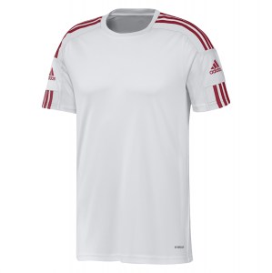 Adidas Squadra 21 Short Sleeve Shirt White-Team Power Red