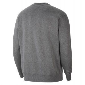 Nike Park 20 Fleece Crew Sweatshirt Charcoal Heathr-White-White