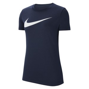 Nike Womens Park 20 Dri-FIT Swoosh Tee (W) Obsidian-White