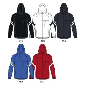 Nike Womens Strike Dri-FIT Full-Zip Hooded Jacket (W) White-Black-Black