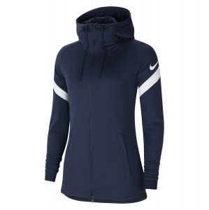 Nike Womens Strike Dri-FIT Full-Zip Hooded Jacket (W) Obsidian-White-White