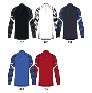 Nike Strike Dri-FIT 1/4 Zip Drill Top (M) Obsidian-Royal Blue-White-White