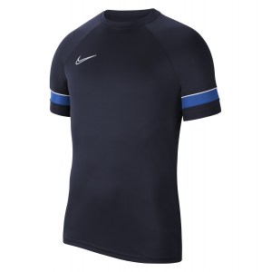 Nike Dri-FIT Academy Short Sleeve Tee (M) Obsidian-White-Royal Blue-White