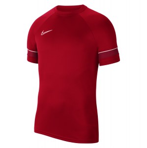 Nike Dri-FIT Academy Short Sleeve Tee (M) University Red-White-Gym Red-White
