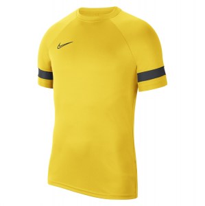 Nike Dri-FIT Academy Short Sleeve Tee (M) Tour Yellow-Black-Anthracite-Black