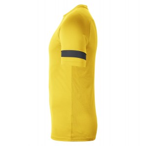 Nike Dri-FIT Academy Short Sleeve Tee (M) Tour Yellow-Black-Anthracite-Black