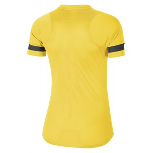 Nike Dri-FIT Academy Short Sleeve Tee (W) Tour Yellow-Black-Anthracite-Black