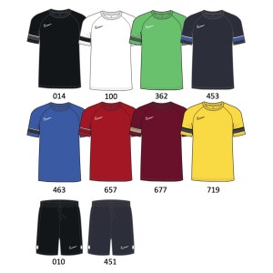 Nike Dri-FIT Academy Knit Training Shorts (M) Obsidian-White-White-White