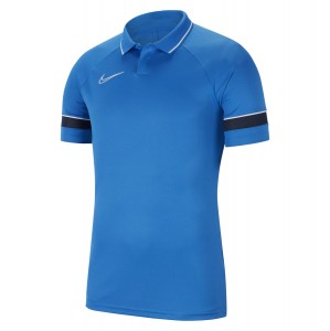 Nike Academy 21 Dri-FIT Performance Polo (M) Royal Blue-White-Obsidian-White