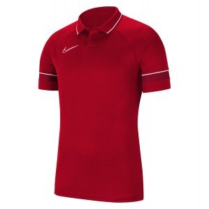Nike Academy 21 Dri-FIT Performance Polo (M) University Red-White-Gym Red-White