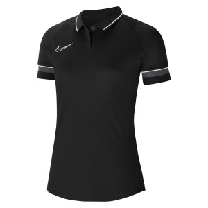 Nike Womens Academy 21 Dri-FIT Performance Polo (W) Black-White-Anthracite-White