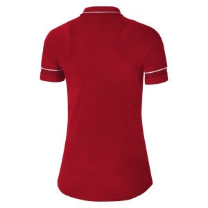 Nike Womens Academy 21 Dri-FIT Performance Polo (W) University Red-White-Gym Red-White
