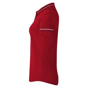 Nike Womens Academy 21 Dri-FIT Performance Polo (W) University Red-White-Gym Red-White