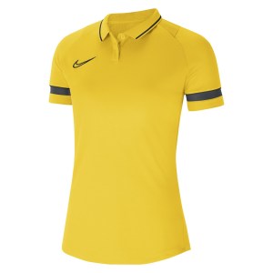 Nike Womens Academy 21 Dri-FIT Performance Polo (W) Tour Yellow-Black-Anthracite-Black