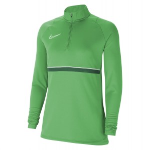 Nike Womens Academy 21 Dri-FIT 1/4 Zip Midlayer (W) Lt Green Spark-White-Pine Green-White