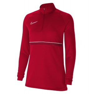 Nike Womens Academy 21 Dri-FIT 1/4 Zip Midlayer (W) University Red-White-Gym Red-White