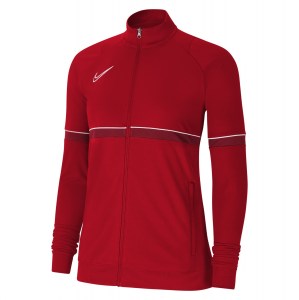 Nike Womens Dri-FIT Academy Knit Track Jacket (W) University Red-White-Gym Red-White