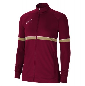 Nike Womens Dri-FIT Academy Knit Track Jacket (W) Team Red-White-Jersey Gold-White