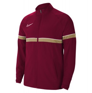 Nike Dri-FIT Academy Woven Track Jacket Team Red-White-Jersey Gold-White
