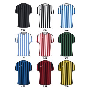 Nike Womens Dri-FIT Division 4 Striped Short Sleeve Shirt (W) White-Black-Black
