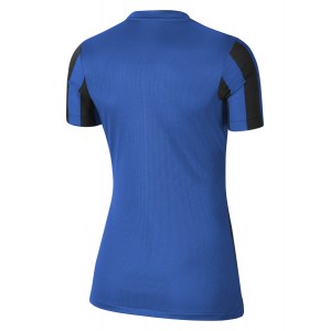 Nike Womens Dri-FIT Division 4 Striped Short Sleeve Shirt (W) Royal Blue-Black-White
