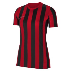 Nike Womens Dri-FIT Division 4 Striped Short Sleeve Shirt (W) University Red-Black-White