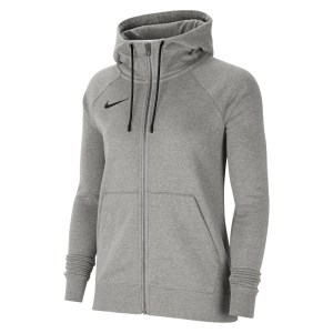 Nike Womens Park Fleece Full-Zip Hoodie (W) Dk Grey Heather-Black-Black