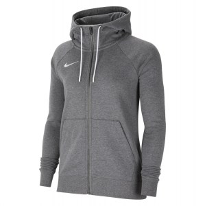 Nike Womens Park Fleece Full-Zip Hoodie (W) Charcoal Heathr-White-White