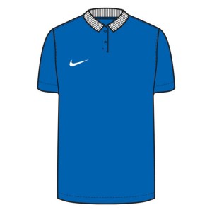 Nike Womens Dri-FIT Park Poly Cotton Polo (W) Royal Blue-White-White