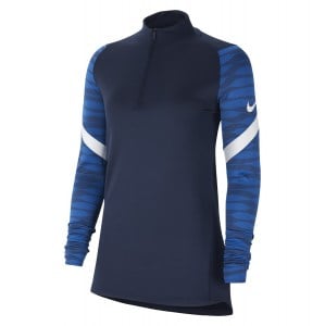 Nike Womens Dri-FIT Strike Drill Top (W) Obsidian-Royal Blue-White-White