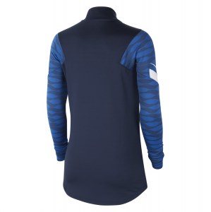 Nike Womens Dri-FIT Strike Drill Top (W) Obsidian-Royal Blue-White-White