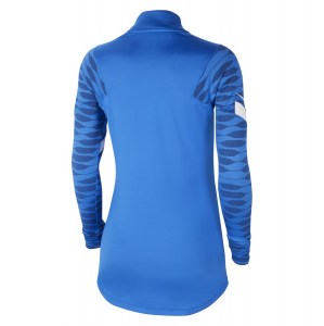 Nike Womens Dri-FIT Strike Drill Top (W) Royal Blue-Obsidian-White-White
