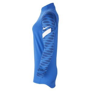 Nike Womens Dri-FIT Strike Drill Top (W) Royal Blue-Obsidian-White-White