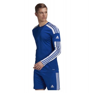 Adidas Squadra 21 Long Sleeve Jersey Team Royal Blue-White