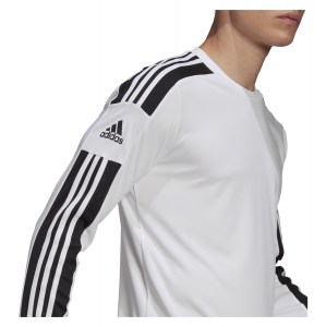 Adidas Squadra 21 Long Sleeve Jersey White-Black