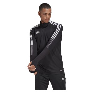 Adidas Tiro 21 1/4 Zip Training Top Black