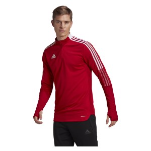 Adidas Tiro 21 1/4 Zip Training Top Team Power Red