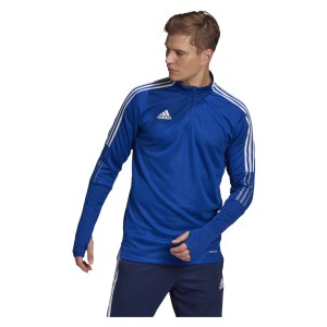 Adidas Tiro 21 1/4 Zip Training Top Team Royal Blue