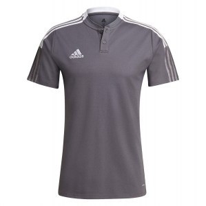 Adidas Tiro 21 Polo Shirt (M) Team Grey Four