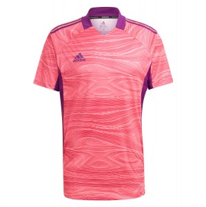 Adidas Condivo 21 Short Sleeve Goalkeeper Jersey Solar Pink