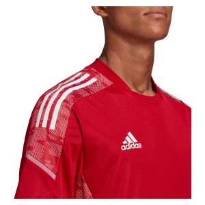 Adidas Condivo 21 Primeblue Training Jersey Team Power Red-White