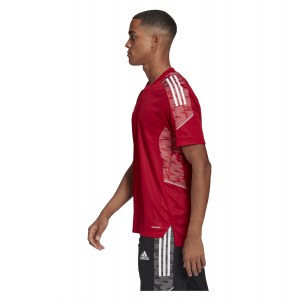 Adidas Condivo 21 Primeblue Training Jersey Team Power Red-White