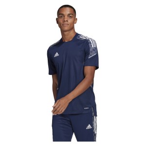 Adidas Condivo 21 Primeblue Training Jersey Team Navy Blue-White