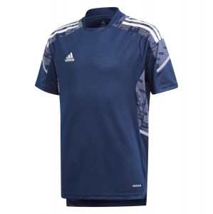 Adidas Condivo 21 Primeblue Training Jersey Team Navy Blue-White